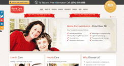 Desktop Screenshot of homecareassistancecolumbus.com