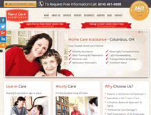 Tablet Screenshot of homecareassistancecolumbus.com